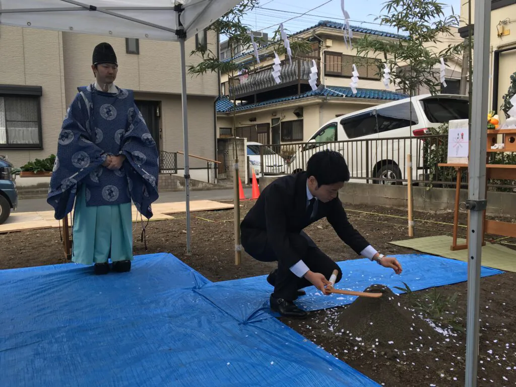 横浜市南区　二世帯住宅注文住宅　地鎮祭