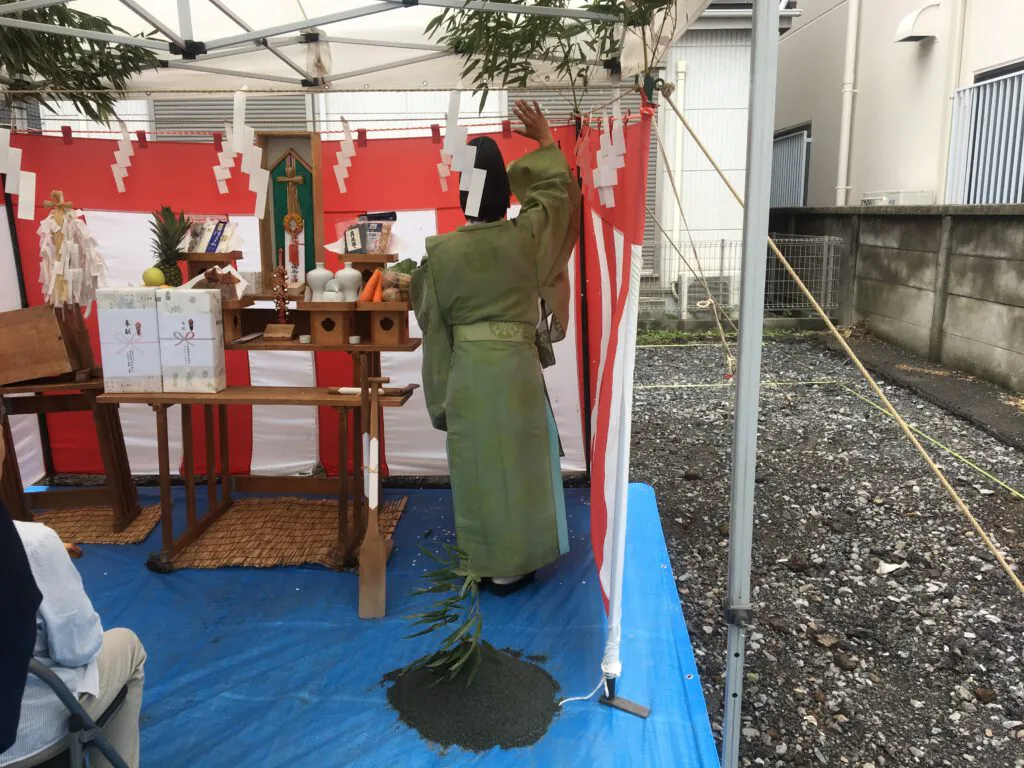 横浜市テラスハウス　地鎮祭