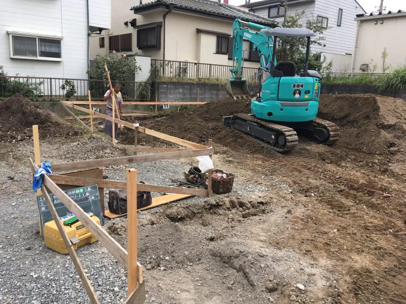 横浜市旭区　グループホーム　基礎工事