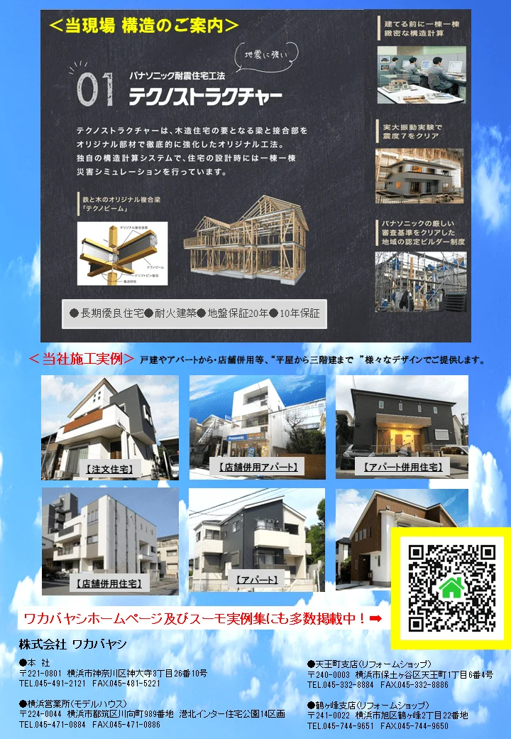 横浜市神奈川区Ｓ・Ｓ様邸　注文住宅新築工事