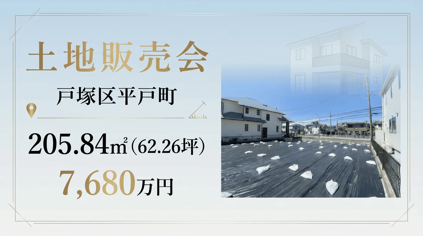 【横浜市戸塚区平戸町】土地販売会開催