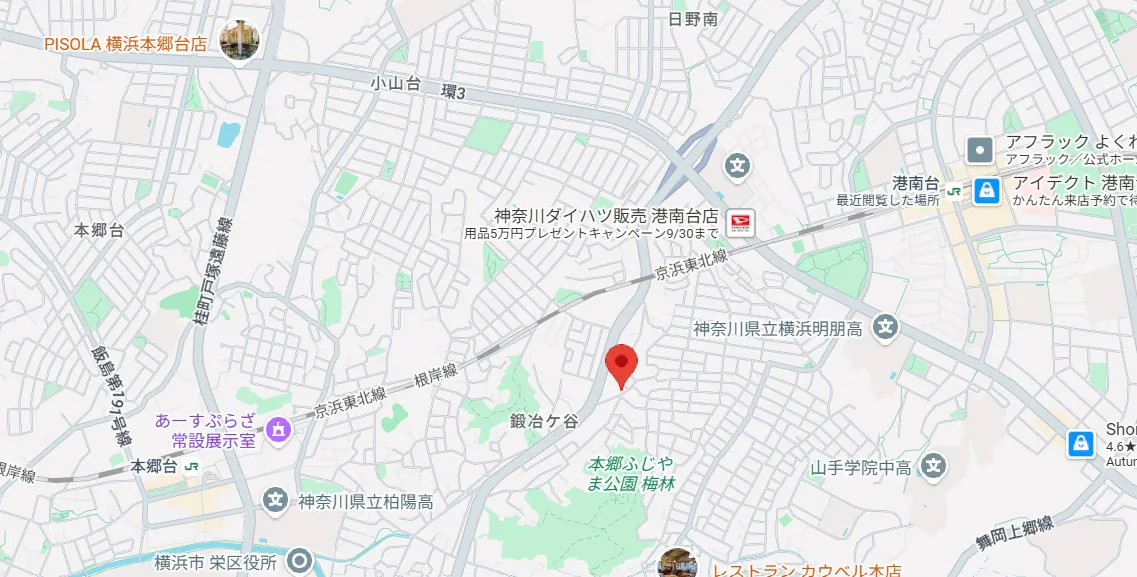 建築地 周辺地図｜横浜市栄区鍛冶ケ谷1丁目28番